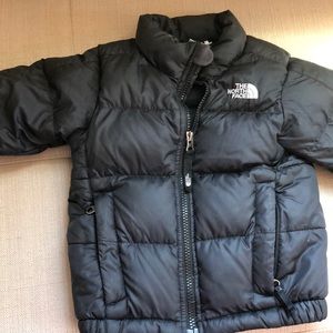 The North Face toddler down jacket.